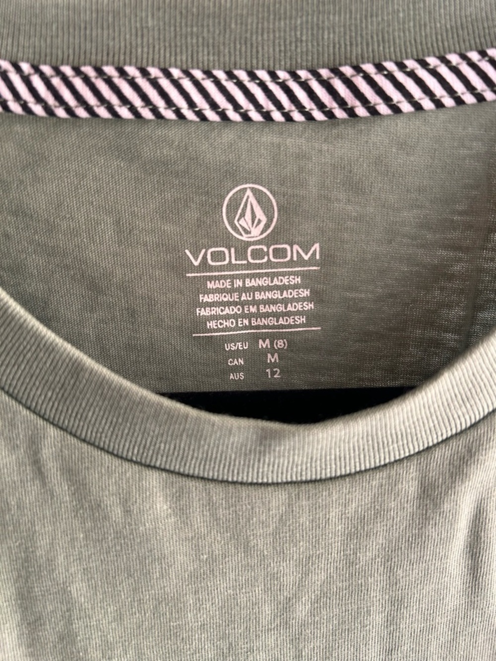 Volcom Palmy Storm Crop Muscle Tank Tee in Green - Picture 4 of 8